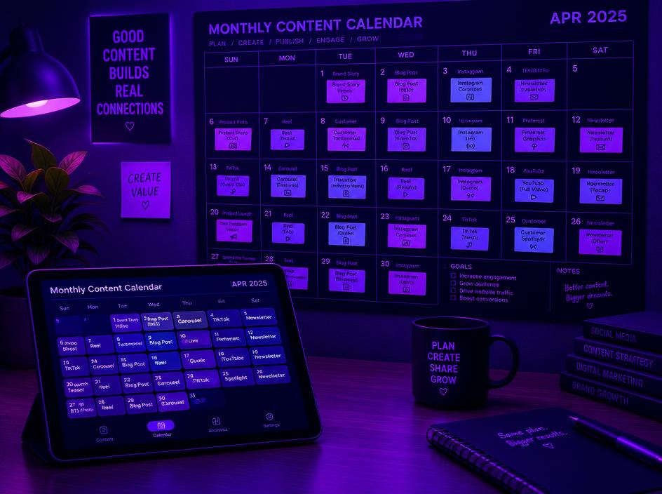 30-Day Content Calendar (Custom)